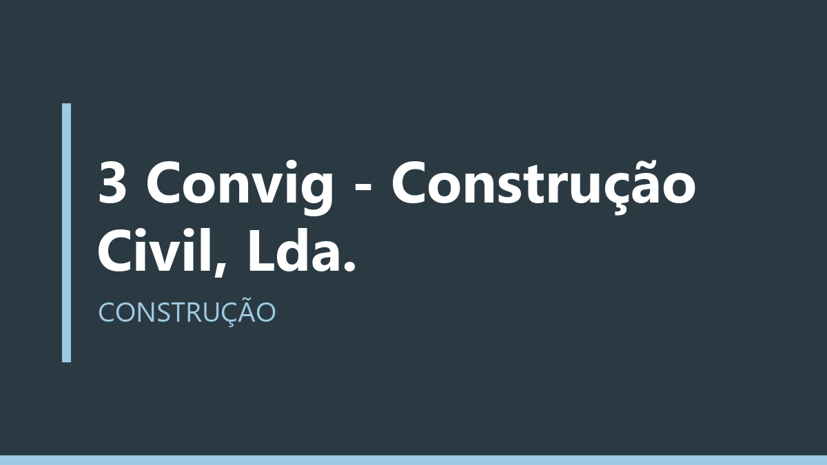3 Convig - Construção Civil, Lda.