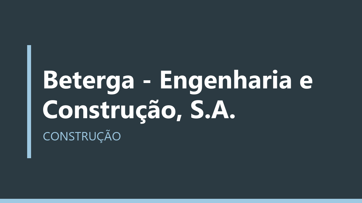 Beterga - Engenharia e Construção, S.A.