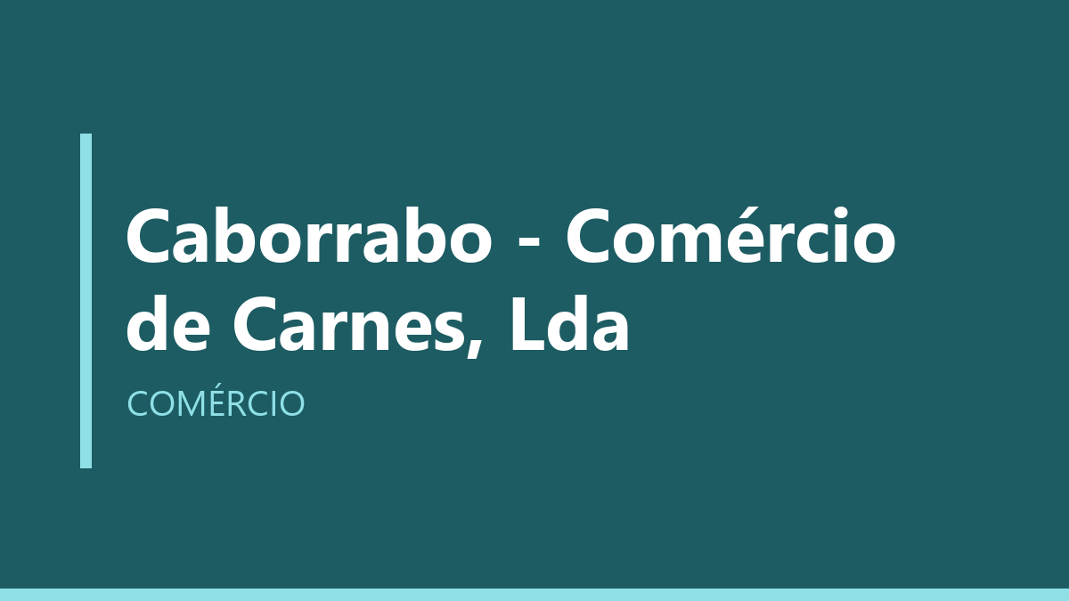 Caborrabo - Comércio de Carnes, Lda