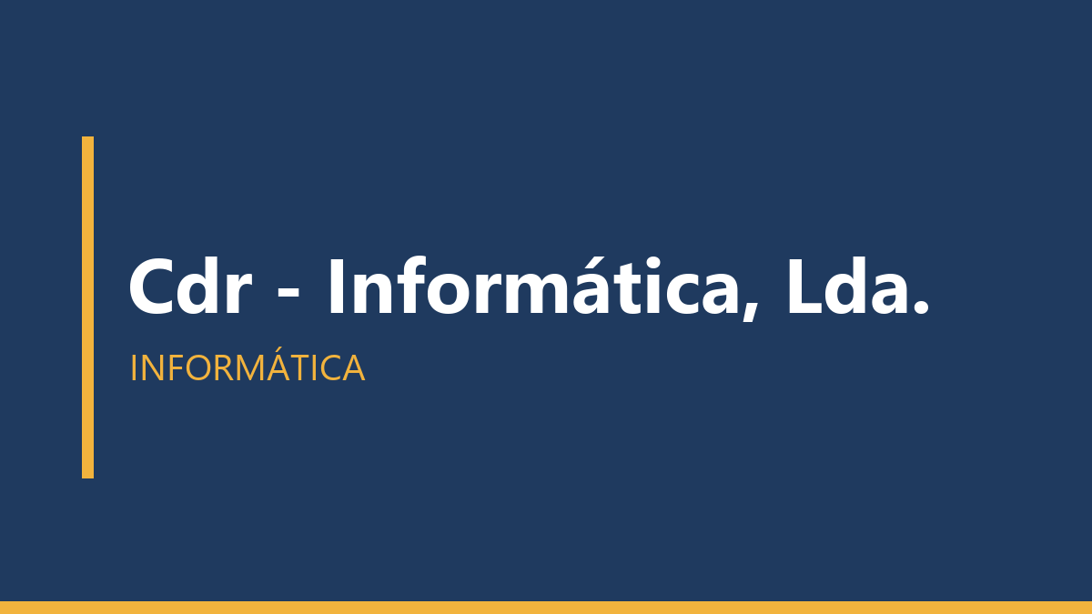 Cdr - Informática, Lda.