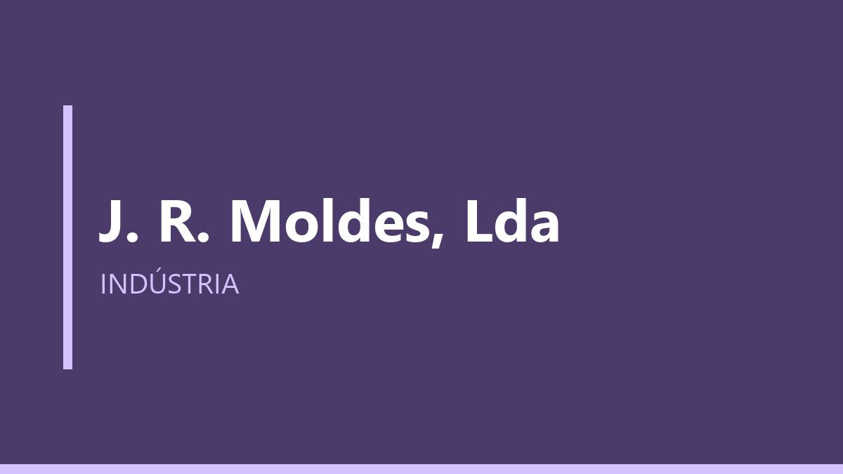 J. R. Moldes, Lda