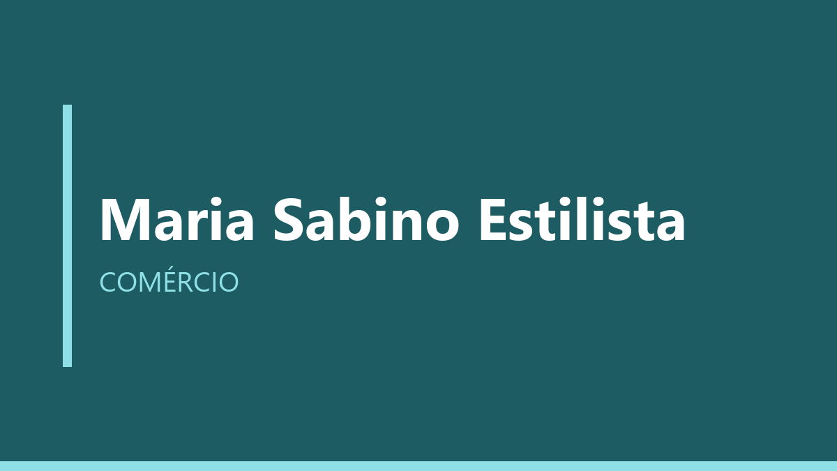 Maria Sabino Estilista