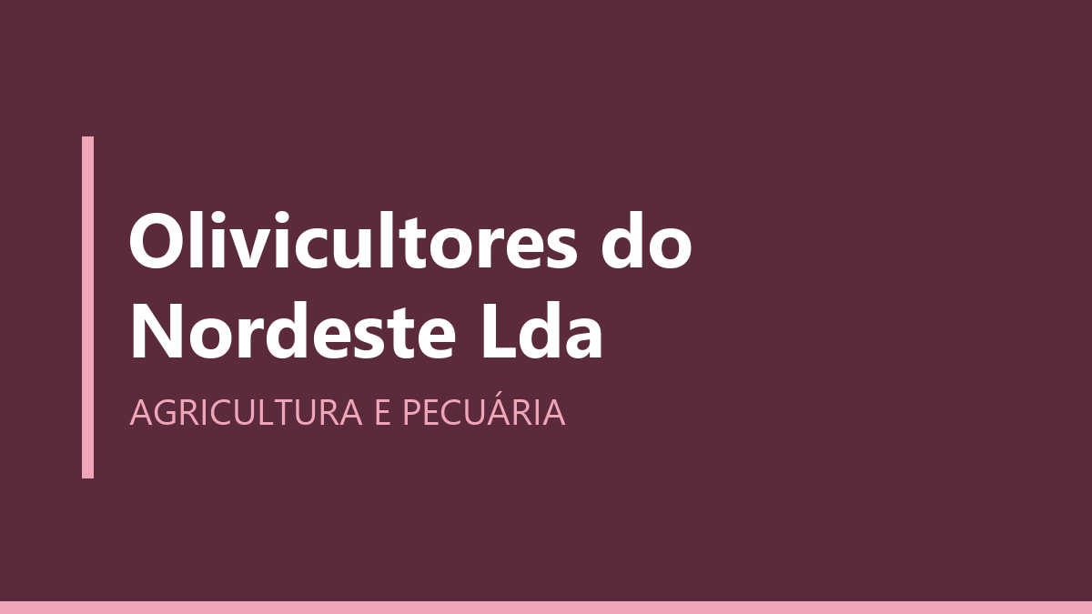 Olivicultores do Nordeste Lda