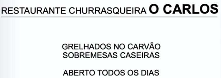 Restaurante Churrasqueira " O Carlos "
