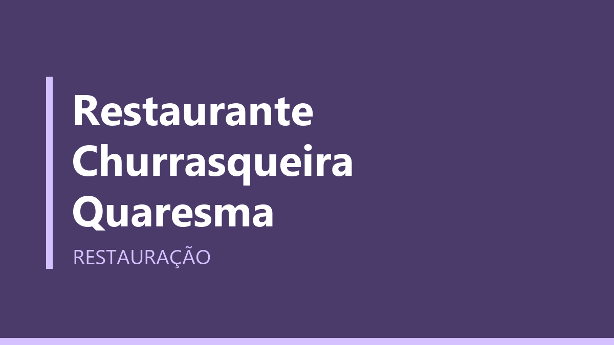 Restaurante Churrasqueira Quaresma
