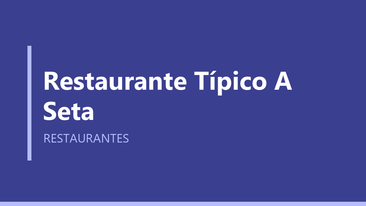 Restaurante Típico A Seta