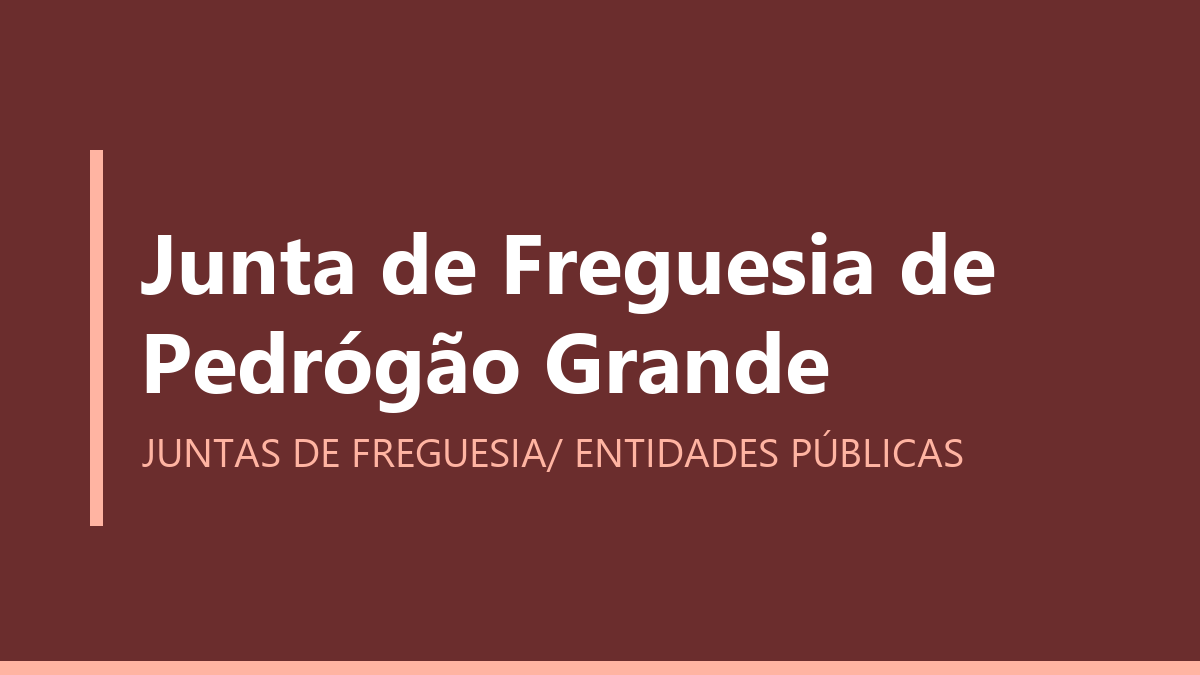 Junta de Freguesia de Pedrógão Grande