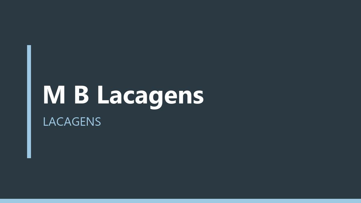 M B Lacagens