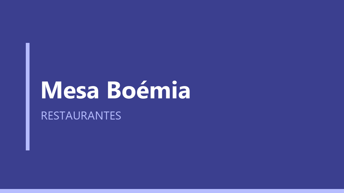 Mesa Boémia