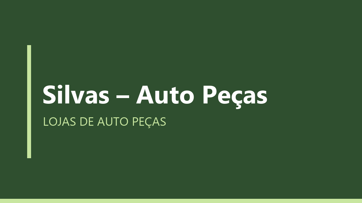 Silvas – Auto Peças