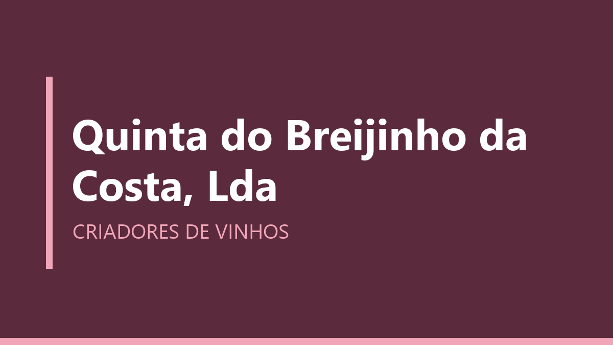 Quinta do Breijinho da Costa, Lda