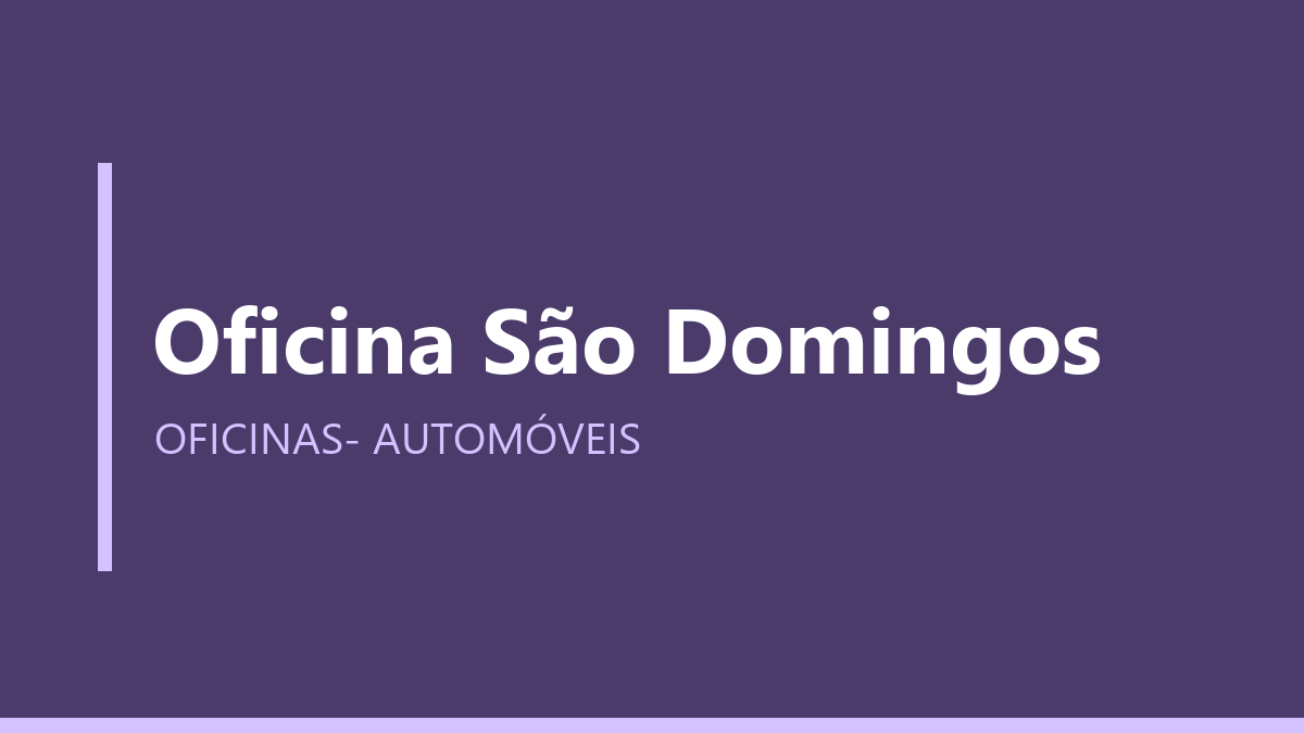 Oficina São Domingos