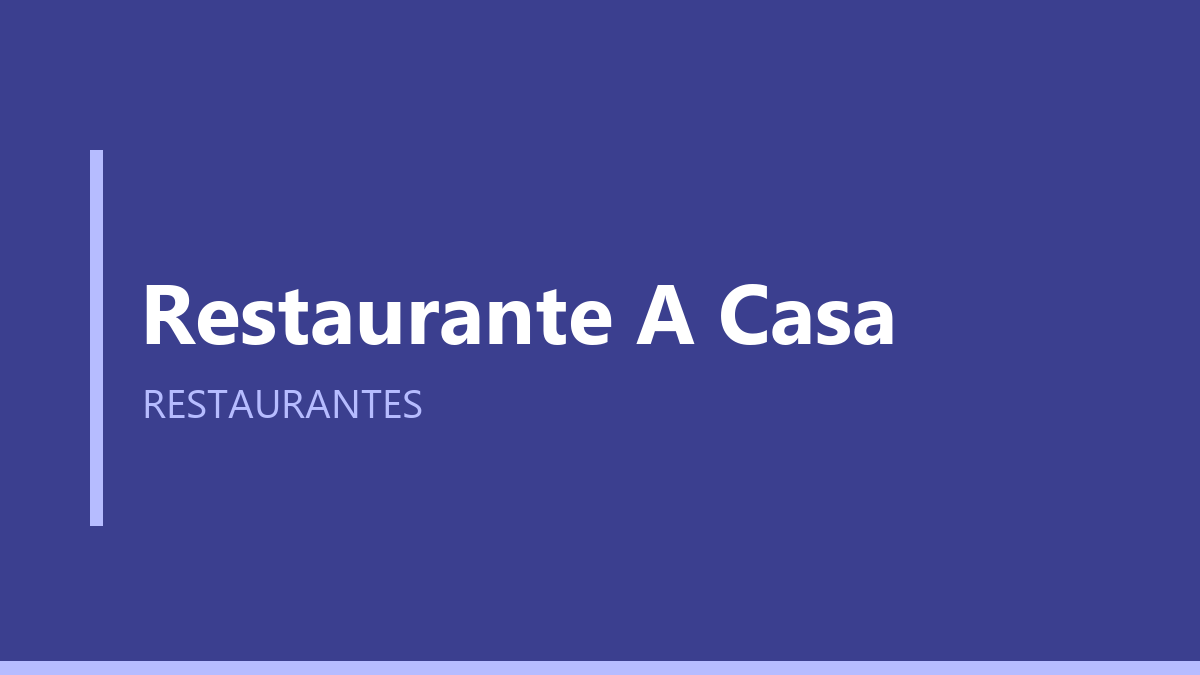 Restaurante A Casa