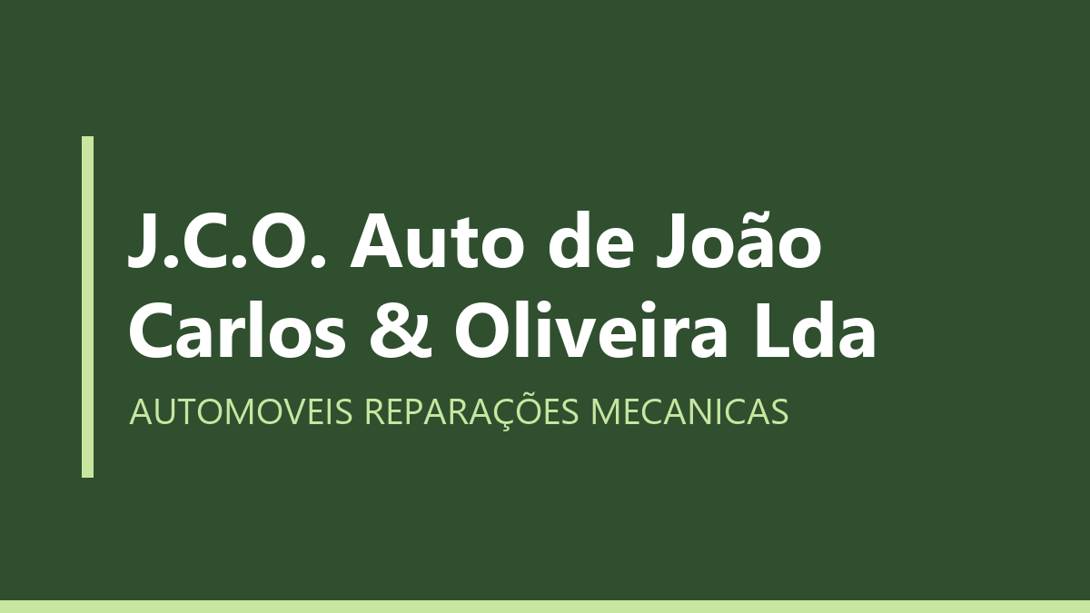 J.C.O. Auto de João Carlos & Oliveira Lda