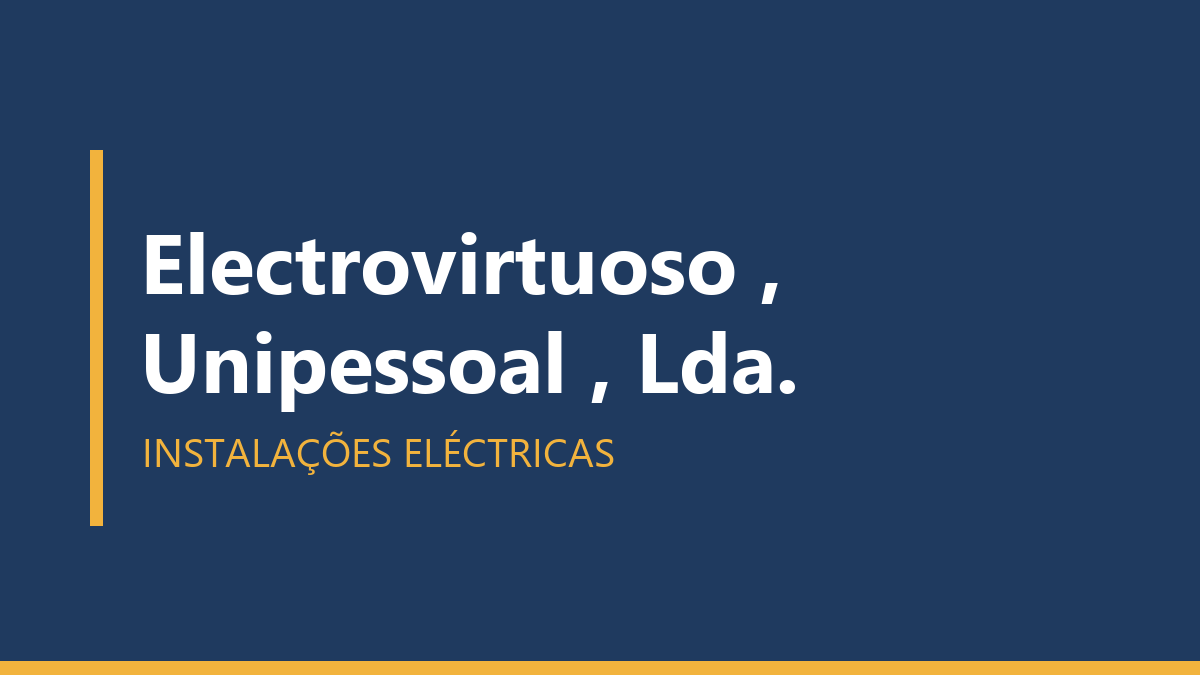 Electrovirtuoso , Unipessoal , Lda.